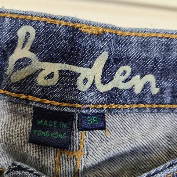 Boden Women Blue Denim Wide Leg Size 8 Regular - Picture 7 of 8